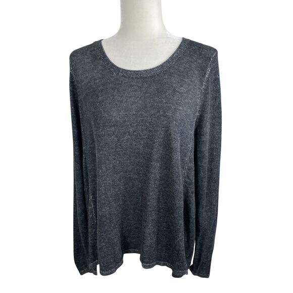 Eileen Fisher Organic Cotton Tencel Pullover Tunic Sweater Minimalist Sz Medium - Picture 4 of 13